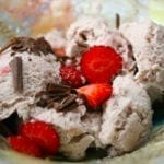 ice cream, dessert, raw, recipe, coconut, strawberries, chocolate