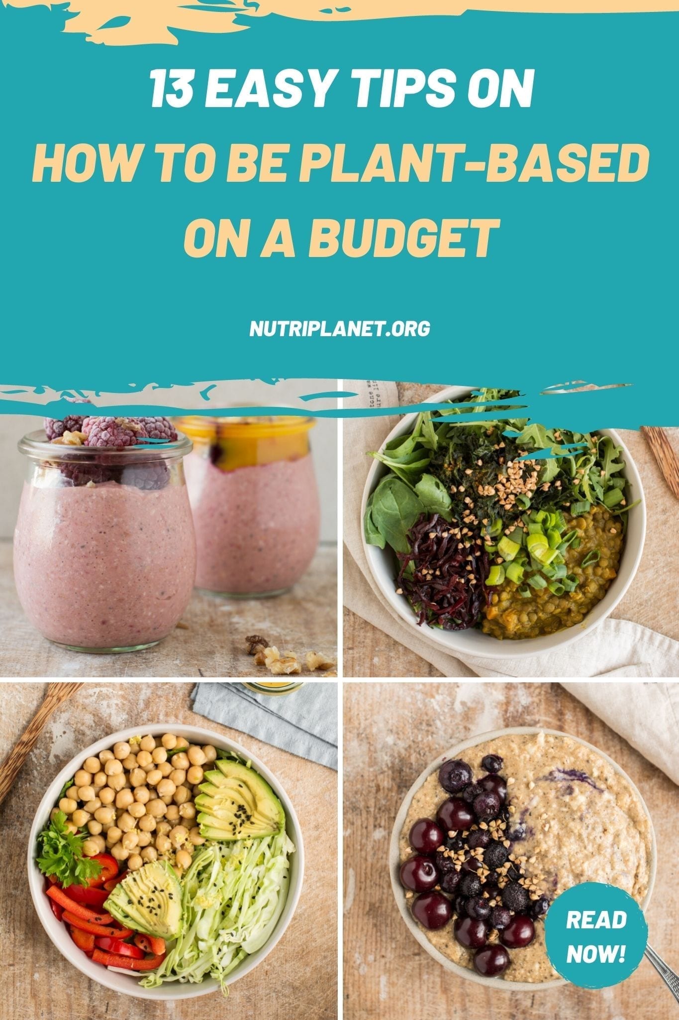 13 easy tips on how to be plant-based on a budget. Healthy and sustainable lifestyle doesn't have to be expensive!