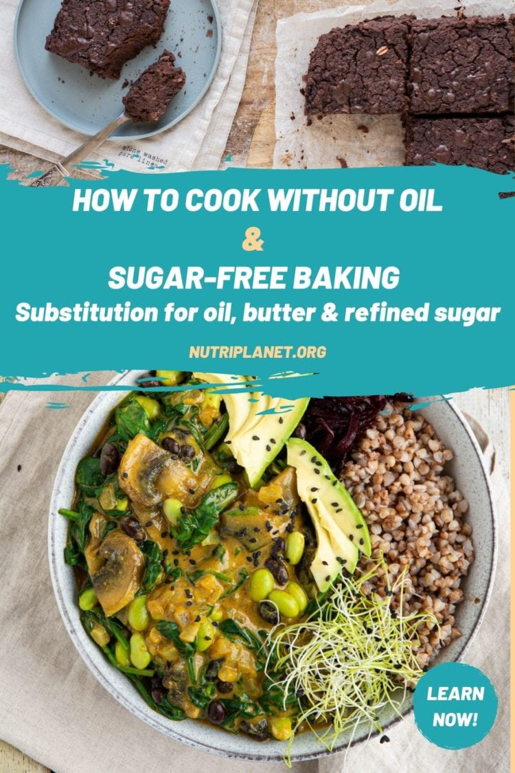 How to Cook Without Oil, SugarFree Baking and Substitutions