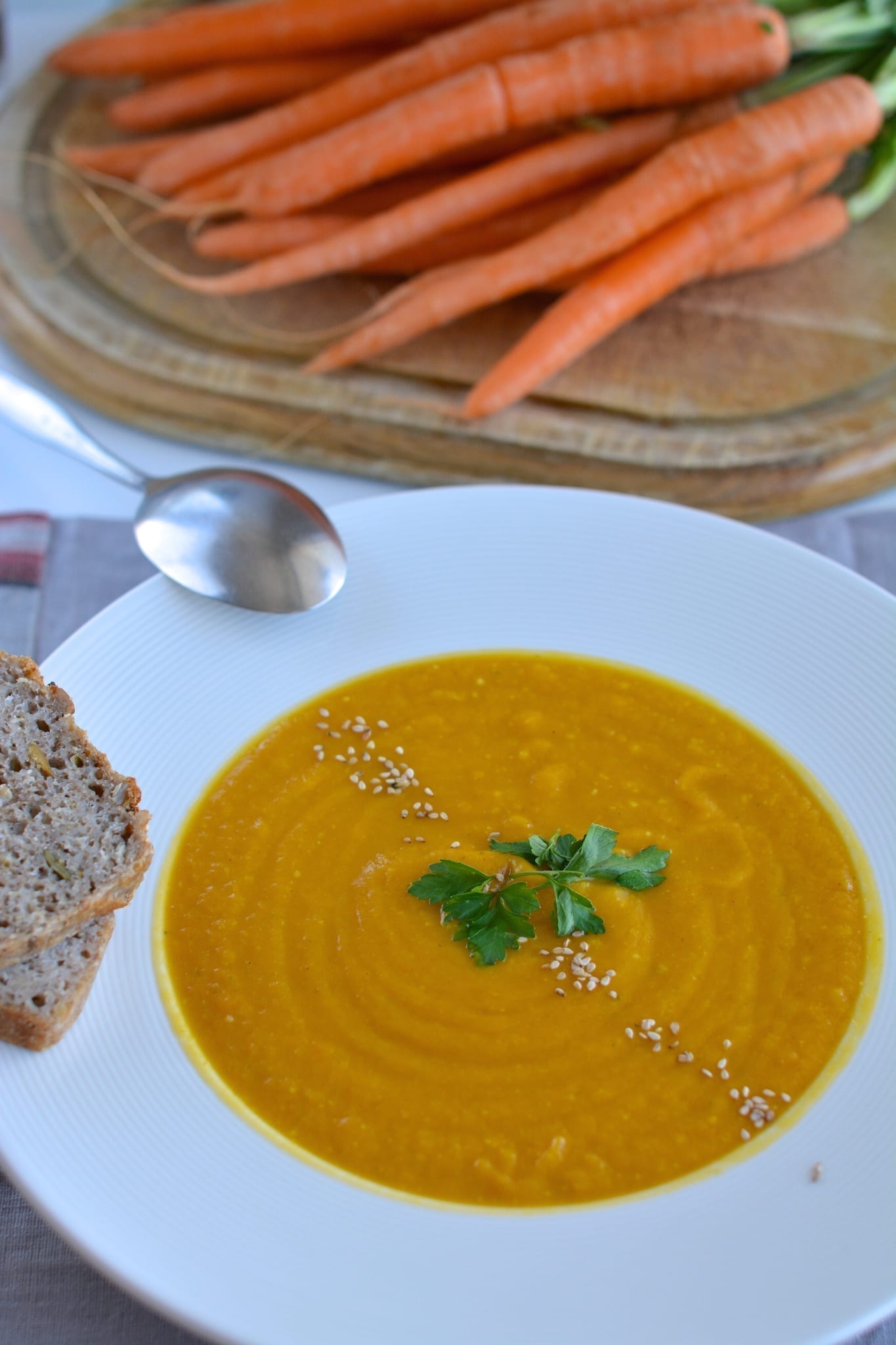 Carrot-Sweet Potato Puree Soup