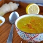 Ginger-Lentil Soup with Turmeric