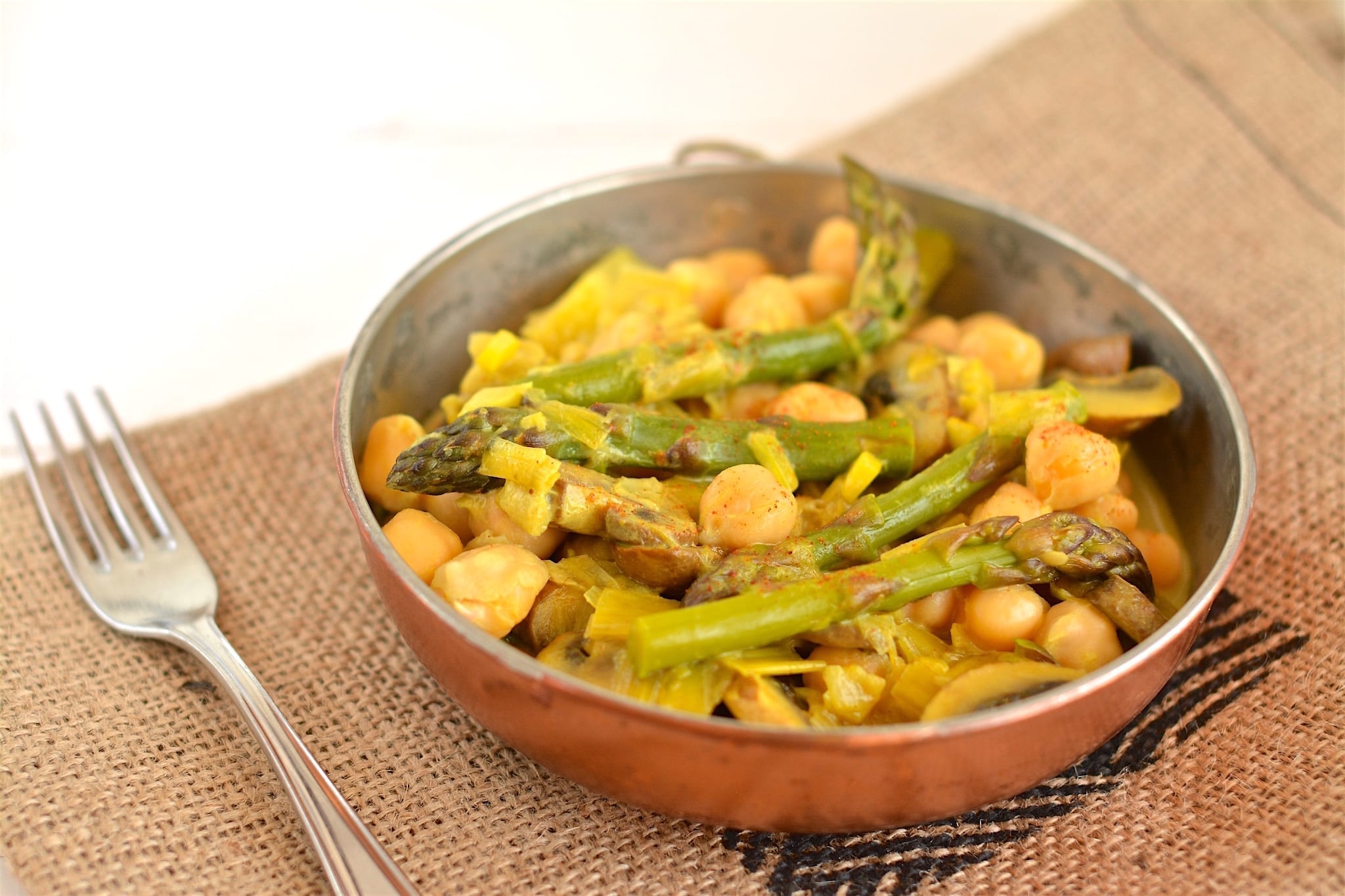 Curry, Asparagus-Mushroom-Chickpea
