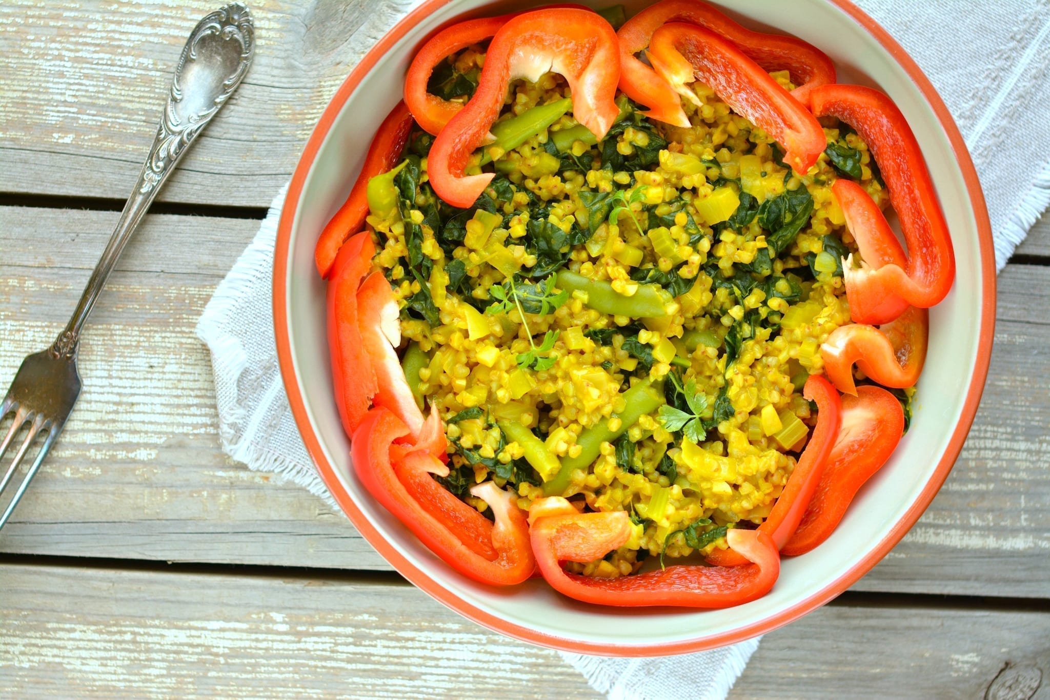 Buckwheat-Green Bean-Kale Stew, vegan candida diet meal plans