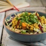 Salad with Chickpea Dhal
