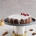 Gluten-Free Vegan Gingerbread Cake with Royal Icing