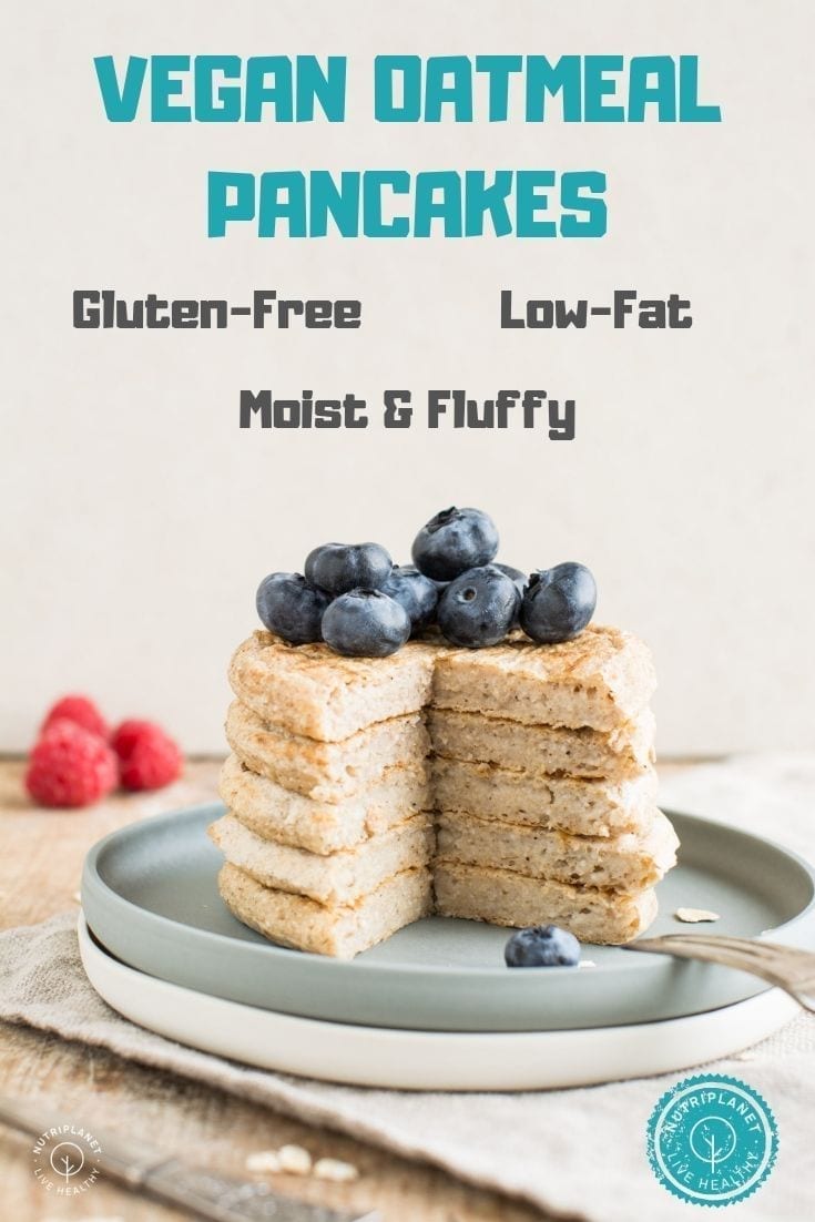 Those light and fluffy vegan oatmeal pancakes with coconut flour excel in simplicity as well as delightful taste. 