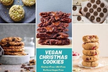 Vegan Christmas Cookies gluten free oil free refined sugar free