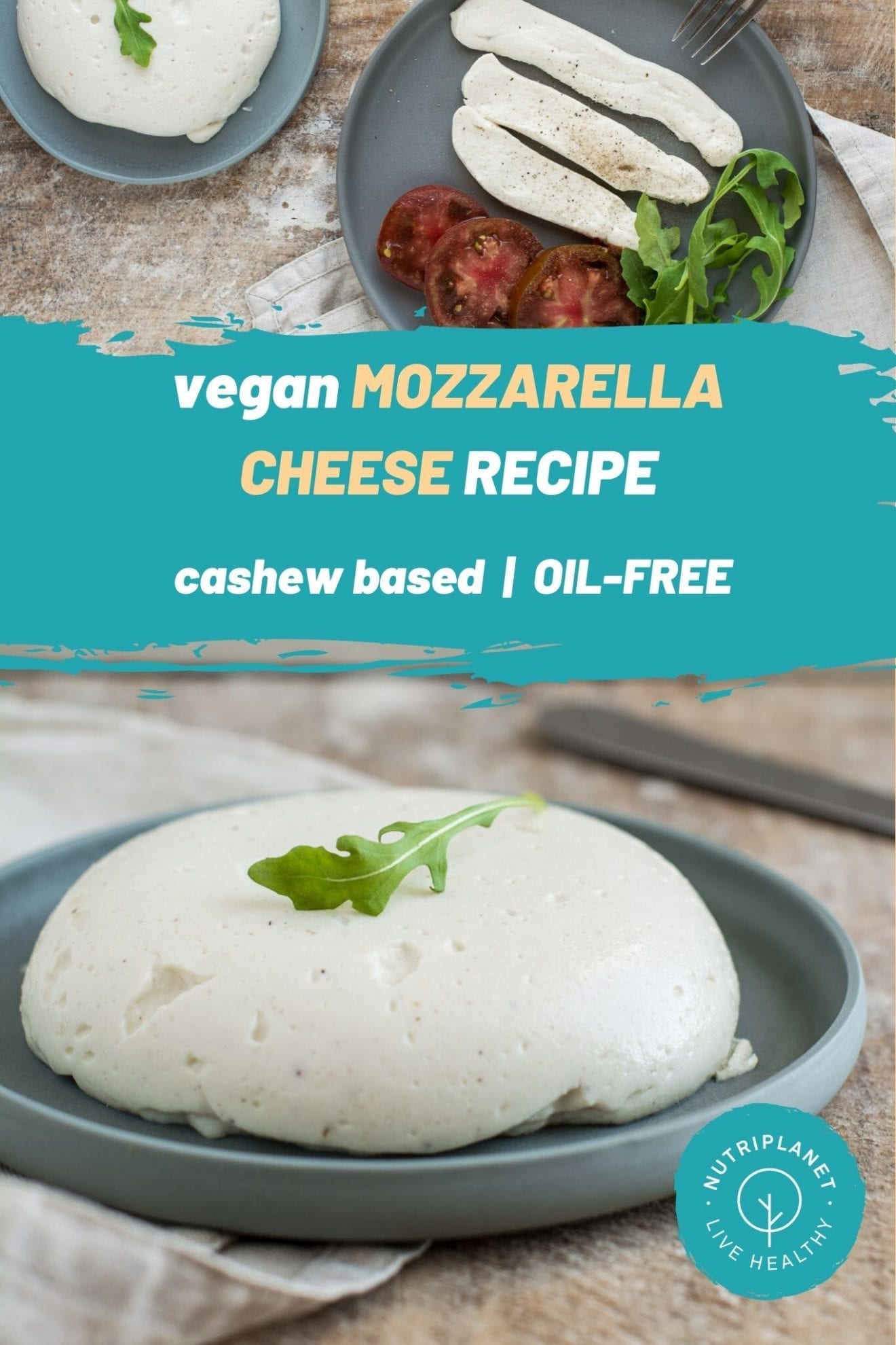 Vegan Mozzarella Cheese Recipe [CashewBased]