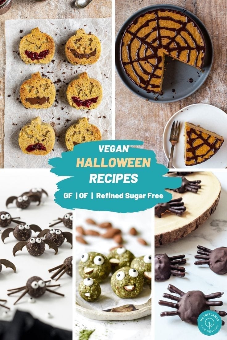 Sweet and savoury gluten-free and oil-free vegan Halloween recipes