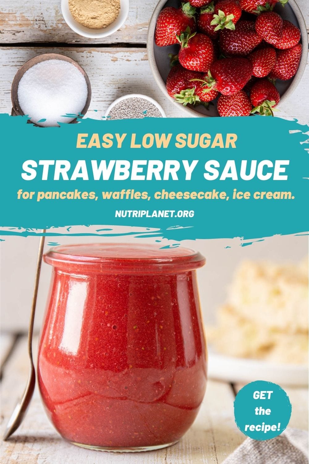 Let’s make an easy strawberry sauce using fresh strawberries. All you need is a blender and 3-4 ingredients. This sauce is ideal for pancakes, crepes, waffles, cheesecake, pound cake, ice cream, and other desserts.
