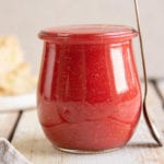 Let’s make an easy strawberry sauce using fresh strawberries. All you need is a blender and 3-4 ingredients. This sauce is ideal for pancakes, crepes, waffles, cheesecake, pound cake, ice cream, and other desserts.