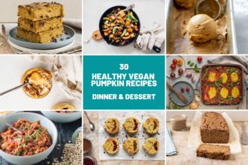 Learn how to make healthy vegan pumpkin recipes, both for dinner and dessert. From pumpkin curry and soups to pumpkin pie, blondies, brownies and ice cream.