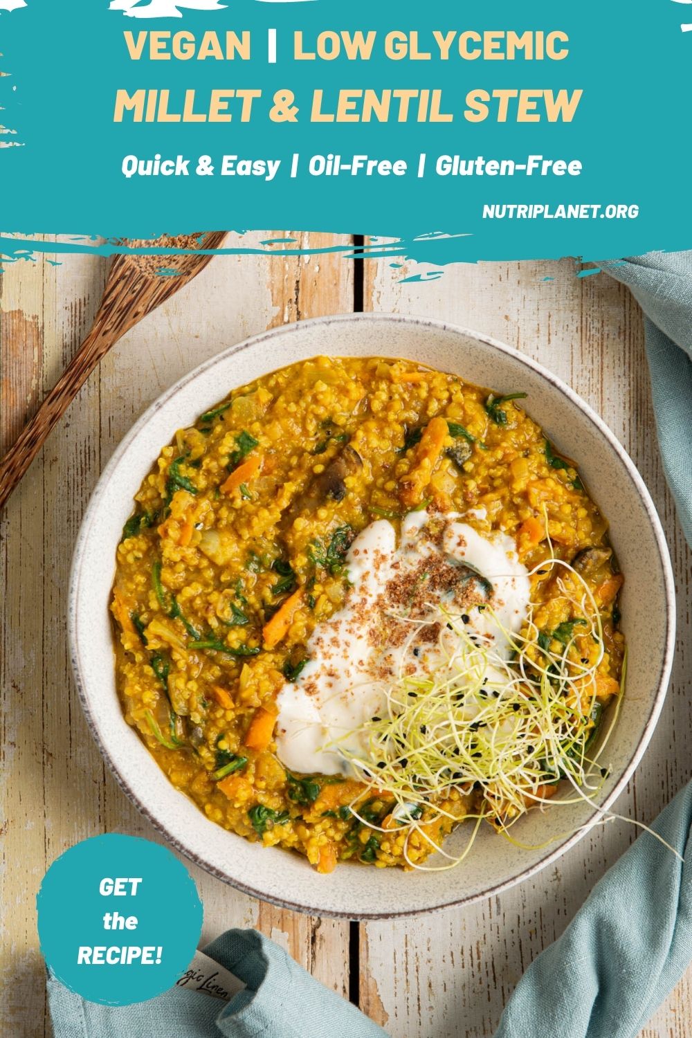 Learn how to make quick and easy millet and lentil stew for a nourishing balancing blood sugar lunch or dinner. You'll need 9 ingredients and about 20 minutes of your time.
