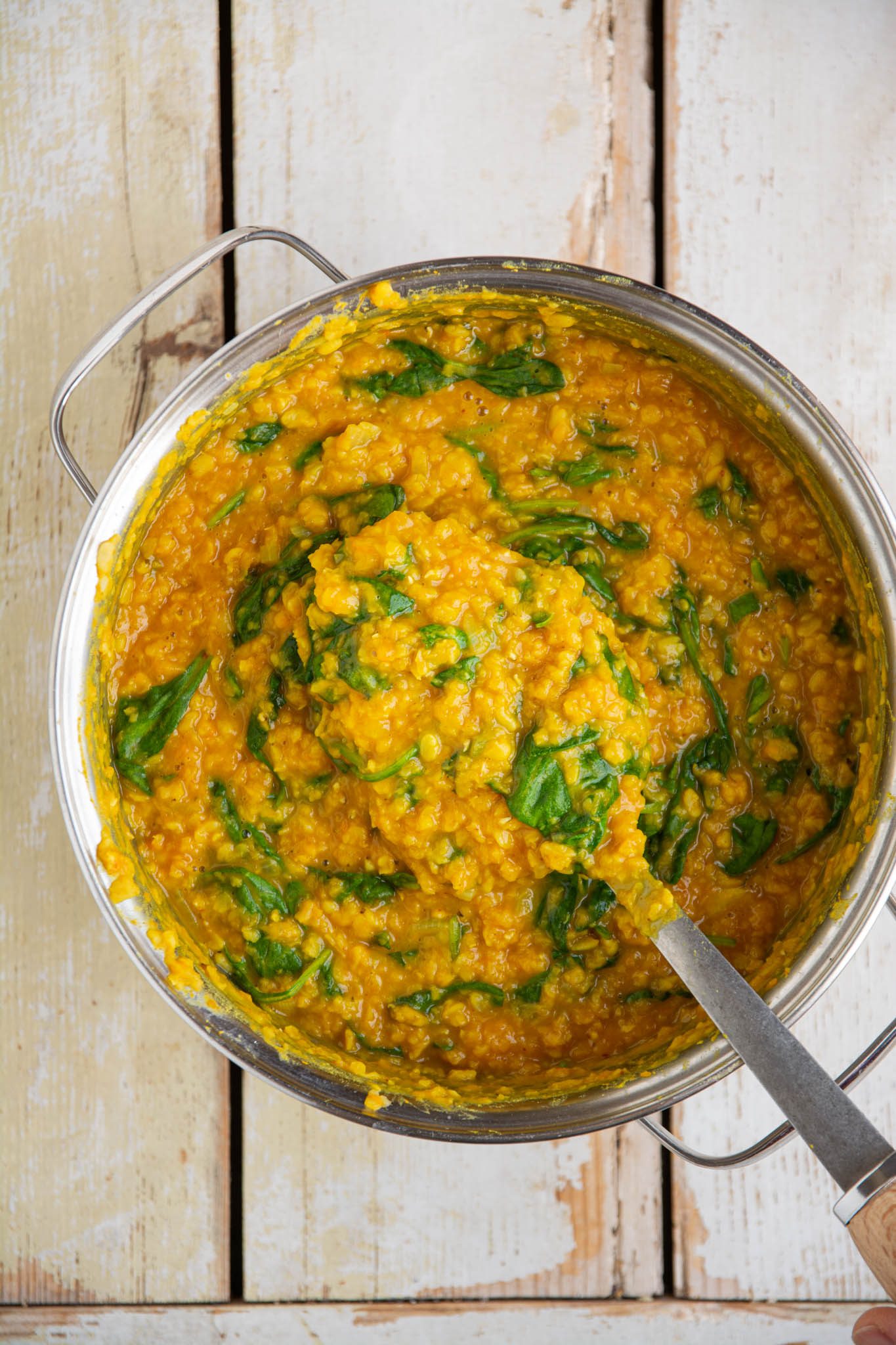 Learn how to make an easy red lentil and moong dal recipe with pumpkin and spinach. You’ll need simple plant-based ingredients and 30 minutes of your time.