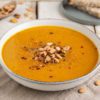 Learn how to make a hearty and healthy pumpkin soup recipe with lentils and sweet potato. This creamy and delicious soup is an excellent healthy and comforting autumnal meal.