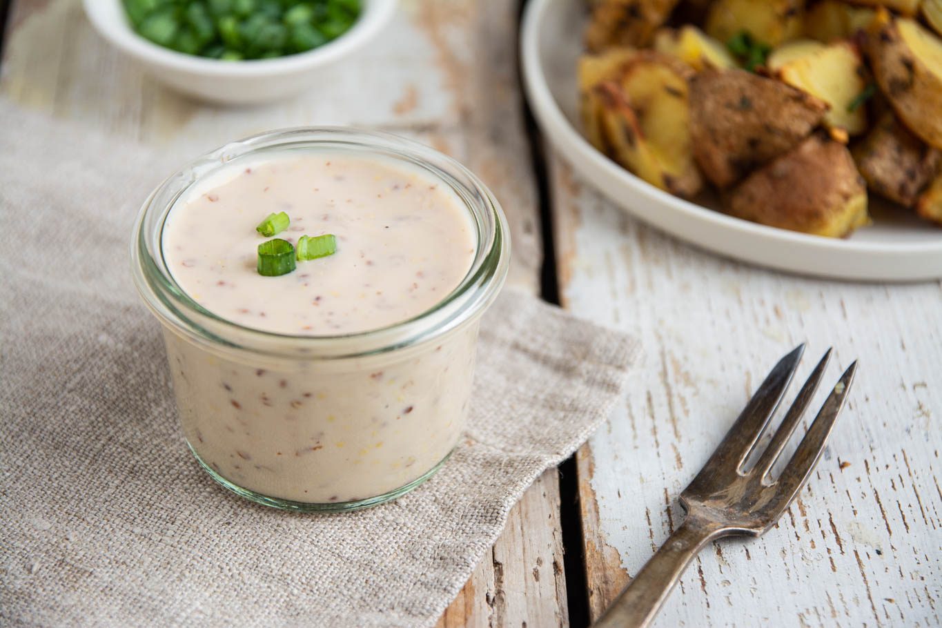 Mustard Dipping Sauce with Yogurt [Vegan, OilFree, GF]